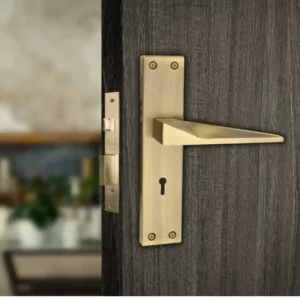 Tinch Door Handle 110 ky Antique Brass Finish