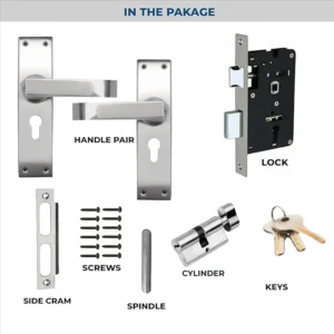 Tinch 513 Cy ss Matte Mortise Handle Lock