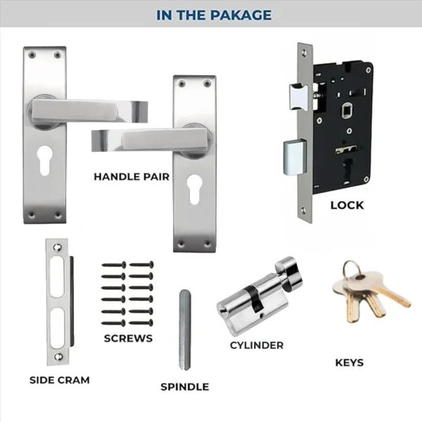 Tinch 513 Cy ss Matte Mortise Handle Lock